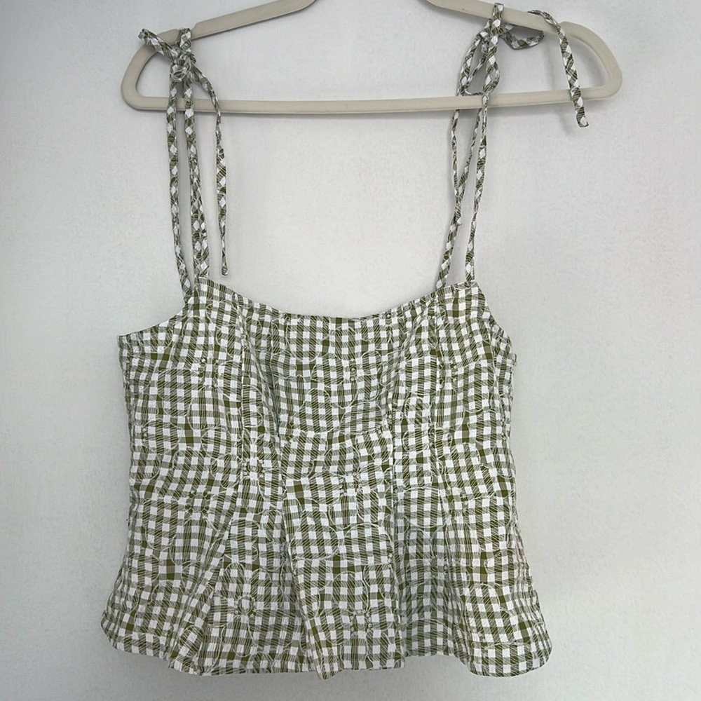 Anthropologie gingham top